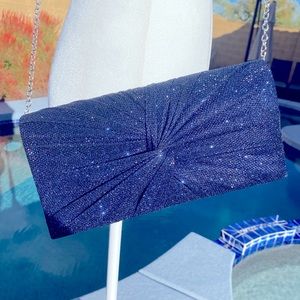 Dark blue sparkly purse/crossbody